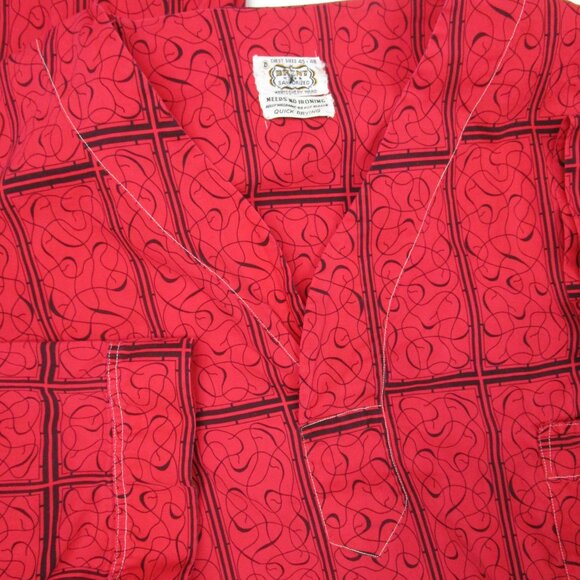 Mens 60s Pajama Set Pullover Shirt Elastic Pant Mid Century Tiki Rockabilly - Picture 12 of 16